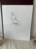 Front and Back Posed Nudist Drawings