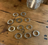 Collection of Heavy Silver Napkin Rings- Set of 11