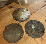 Instant Collection of Silver Lace Round Trivets- Set of 3