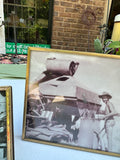 Trio of Gold Frames With Vintage Photos