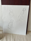 Nude Figurative Multiple Models Drawing