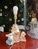 Nursery/Kids Room Bunny Ceramic Vintage Lamp