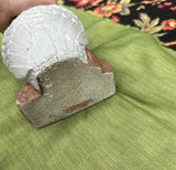 Stone Painted Owl Sculpture