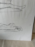 Contemporary Nudist Drawing With Posed Women