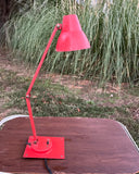 Vintage Cherry Red Desk Lamp