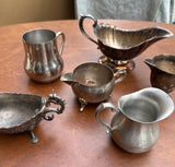Instant Collection of Silver Creamer Cups- Set of 6