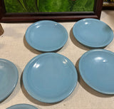 Collection of Blue Ceramic Plates- Set of 8
