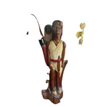 Large Wooden Hand Made Native American Life Size Sculpture