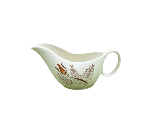 Mid-Century Gravy Saucer Reticulated Design Flower