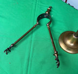 Vintage Brass Fireplace Tools and Holder