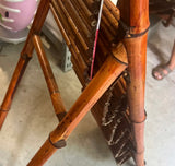 Vintage Standing Bamboo Magazine Rack