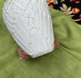 Stone Painted Owl Sculpture