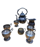 Silver Vintage Tea Set- 9 Pieces