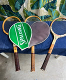 Vintage Trio of Spaulding Tennis Rackets With Covers