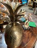 Mid Century Etched Brass Pineapple Box