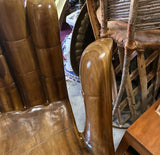 1970s Pedro Friedeburg Hand Foot Chair Heavy Solid Wood
