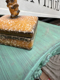 Small Ceramic Box With Bird Top