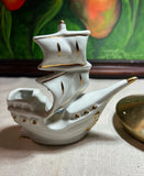 Anchor Details Capodimonte Ceramic Ship