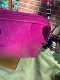 Fuchsia Pink Coach Flat Crossbody Purse
