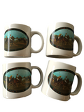 Ralph Lauren Equestrian Coffee Mugs - set of 4 - FREE SHIPPING!