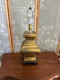 Large Vintage Brass Table Lamp
