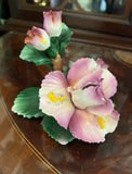 Italian Capodimonte Floral Ceramic Decor Piece
