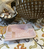 Pink Atomic Art Deco Style Ceramic Ashtray