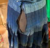 Vintage Pendleton Blue Striped Wool Skirt, Small Rip