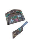 Wooden Asian Antique Crumb Catcher & Silent Butler- 2 Pieces