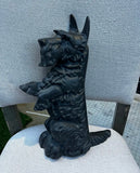Vintage Cast-Iron Scottish Dog Doorstop