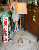Italian Tole Vintage Floor Lamp With Monkey Accents