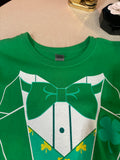 St. Patrick's Day Suit Style Green T-Shirt, Size L