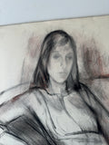 Charcoal Expressionism Drawing, Unframed