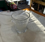 Large Glass Etched Decorative Bowl