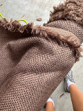 Roll of Brown Woven Fabric- Sold by Yard or Roll