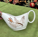Mid-Century Gravy Saucer Reticulated Design Flower