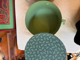 Pair of Decorative Green and White Boxes