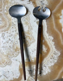 Mid-Century Modern Serving Utensils, Fork, and Spoon