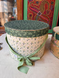 Pair of Decorative Green and White Boxes