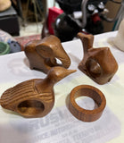Collection of Wooden Animal Napkin Rings