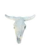 Large Concrete Bull Western Horn