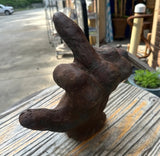 Small and Heavy Bronze Middle Finger Sculpture
