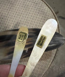 Pair of Mother-Of-Pearl Small Fork and Spoon