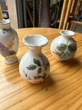 Collection of Small Ceramic Floral Vases- Set of 3