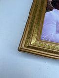 Gold Framed African American Wedding Photo