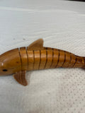 Handmade Vintage Wooden Carved Movable Dolphin Figurine