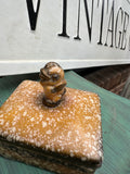 Small Ceramic Box With Bird Top