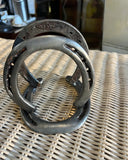 Silver Horseshoe Rustic Style Metal Napkin Holder