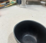Pair of Small Handmade Black Pottery Bowls