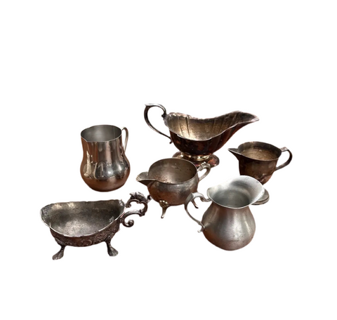 Instant Collection of Silver Creamer Cups- Set of 6